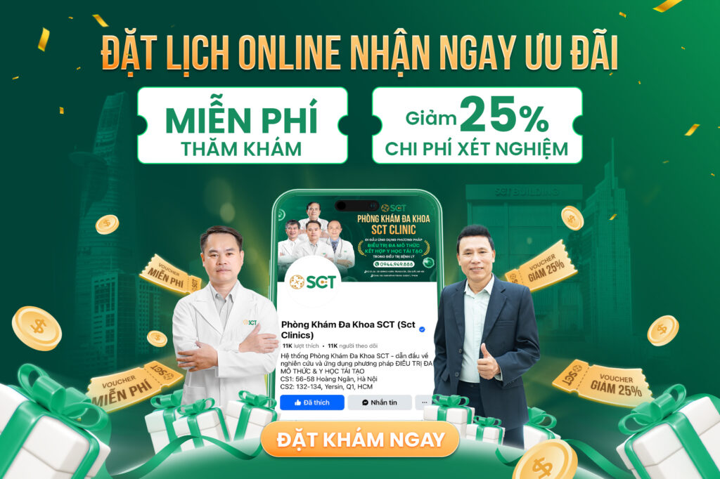 ĐẶT LỊCH KHÁM ONLINE PHÒNG KHÁM ĐA KHOA SCT