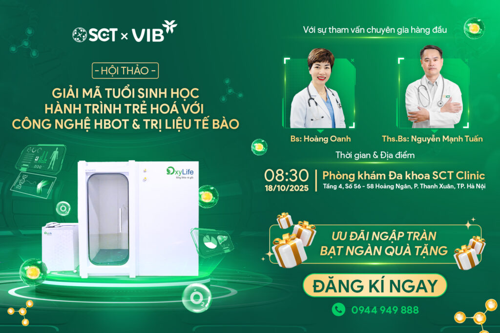 Hội thảo “Giải mã Tuổi Sinh học” – Hành trình Trẻ hóa cùng Công nghệ HBOT và Trị liệu Tế bào