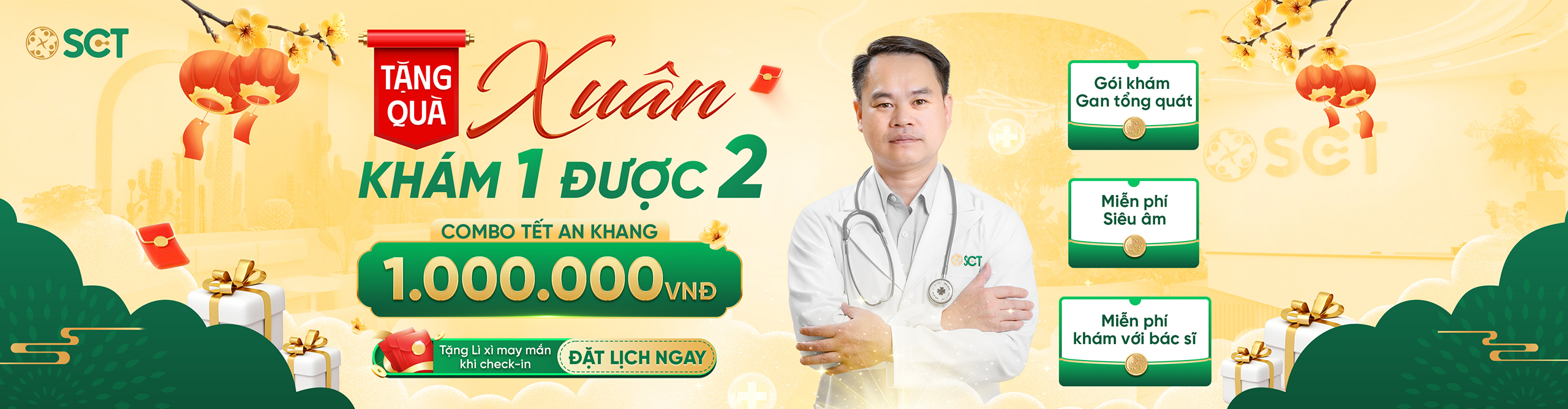 SCT tặng quà Xuân khám 1 được 2 - Gói khám Gan
