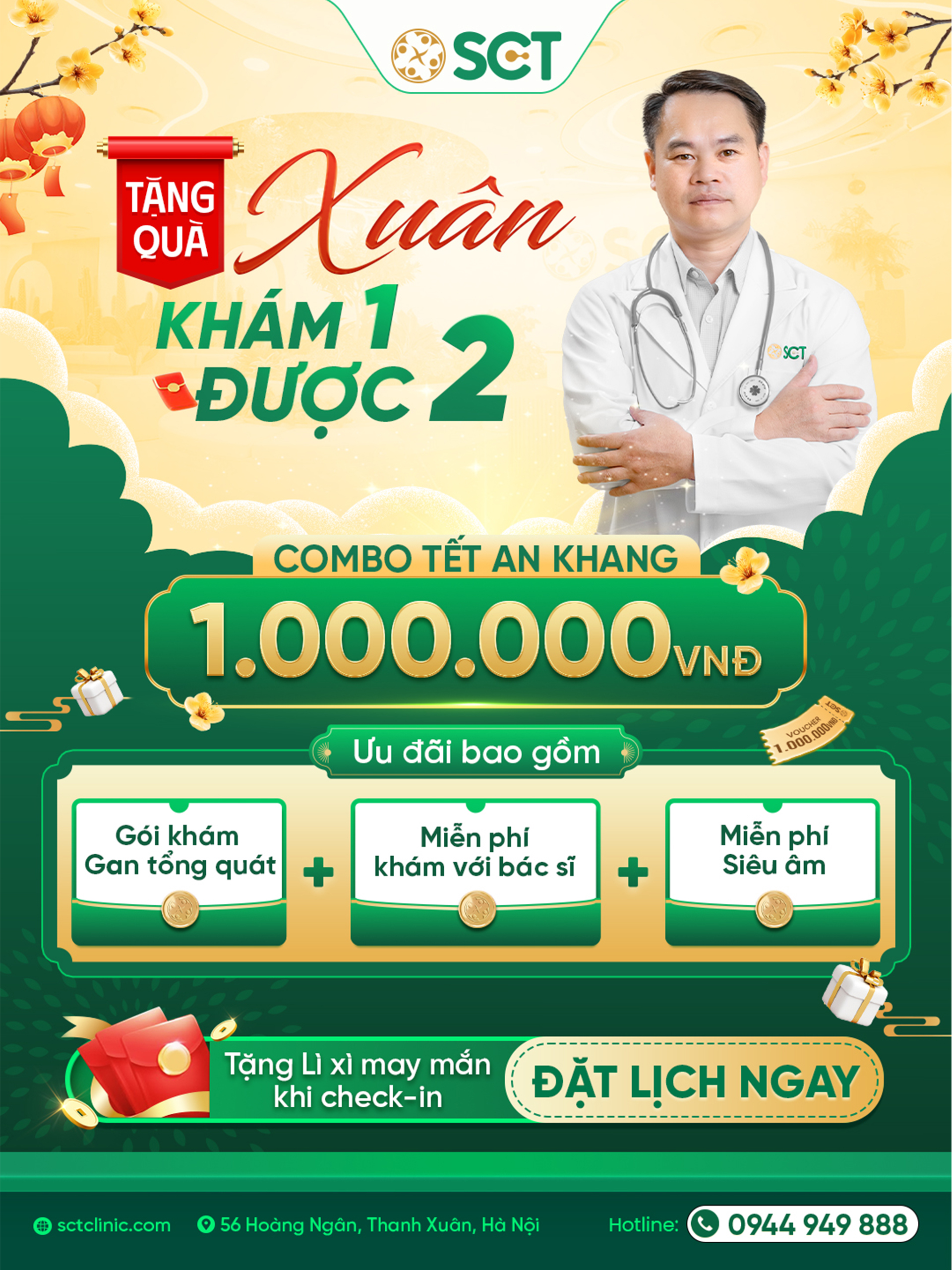 SCT tặng quà Xuân - khám 1 được 2