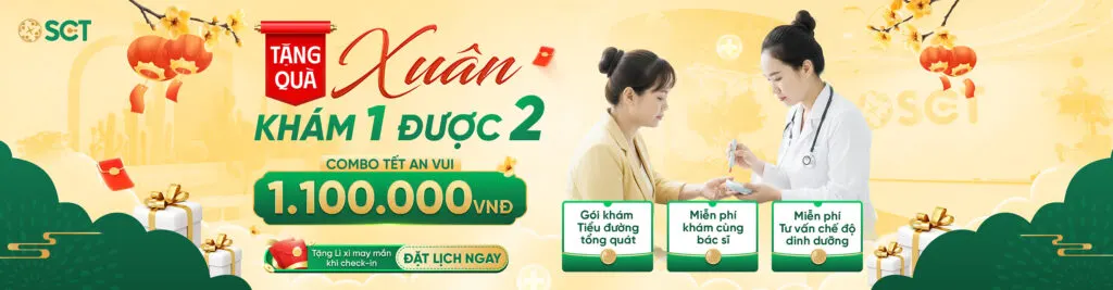  SCT tặng quà Xuân khám 1 được 2 - Gói khám Tiểu đường
