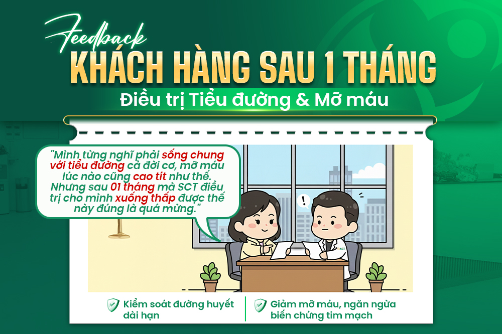 Cô Thủy vui mừng chia sẻ sau khi ổn định đường huyết và mỡ máu