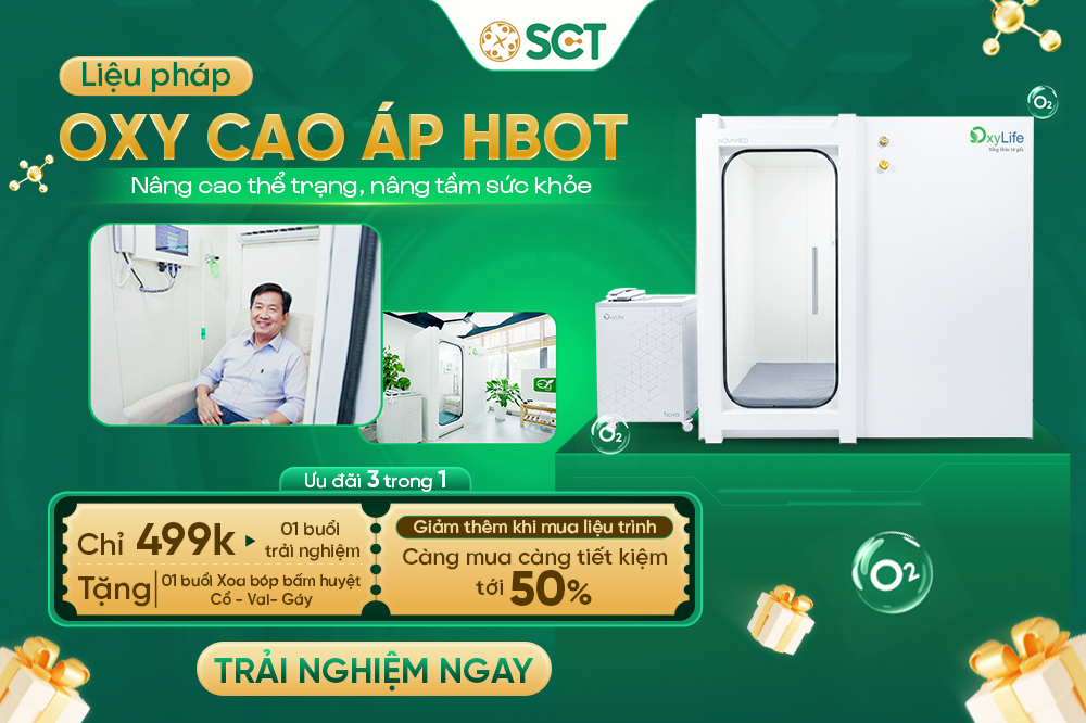 HBOT ưu đãi trải nghiệm 499K và nhiều khuyến mại đi kèm